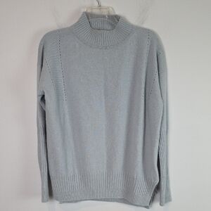 Belstaff Powder blue wool Cashmere mock neck sweater xs